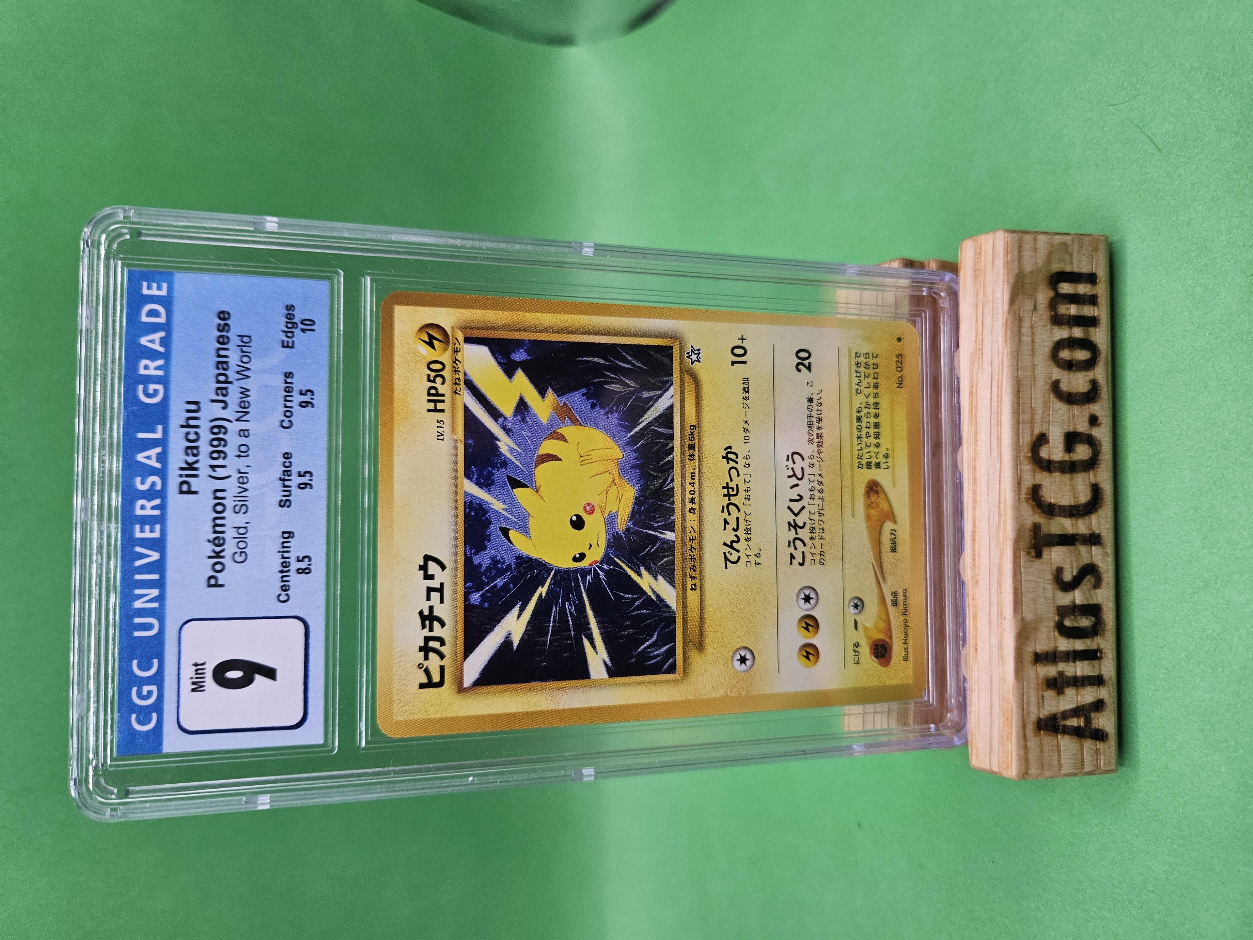 1999 Pokemon Japanese Gold Silver To a New World Neo Genesis #25 ...