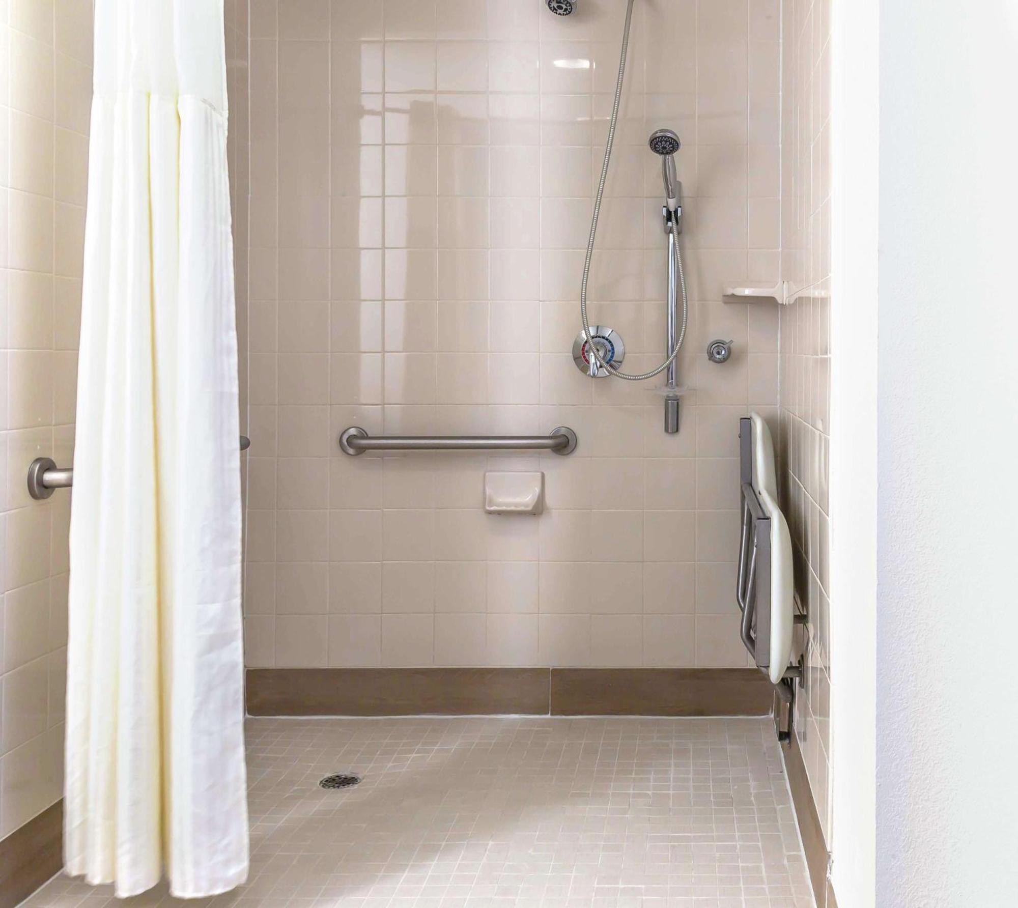 Suite Two Queen Beds Roll Shower Mobility Hearing Access or Non-Smoking