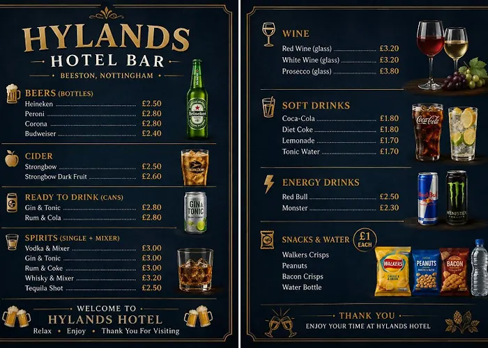 Hylands Hotel Spacious & Bright Triple Room With Ensuite Bathroom And Free Parking
